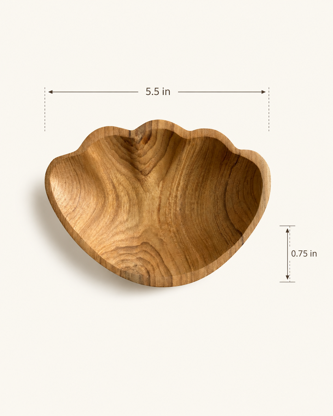 Teak Shell Catch All Village Thrive