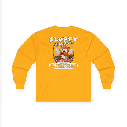 Sloppy Beaver BBQ Back Long Sleeve Tee The Devil's Pickle