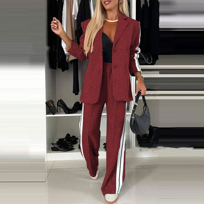 Women’s Elegant Solid Color Suit Set FitiqueFit