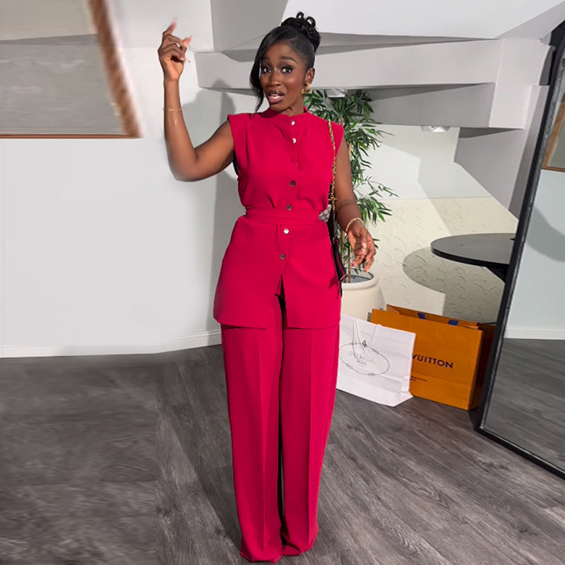 Women's Fashion Tops Wide-leg Trousers Suit See size chart under “more details” The Fashion Celestial