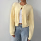 Light Ribbed Button-Up Cardigan FitiqueFit