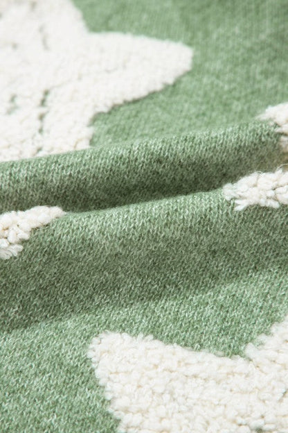 Star Sherpa Textured Buttoned Sweater Cardigan Shop Style & More | Fresh Looks, Everyday Deals & Free Shipping