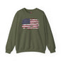 Vintage Style American Flag Crewneck Sweatshirt The Devil's Pickle