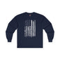 American Grunge Flag Long Sleeve Tee The Devil's Pickle