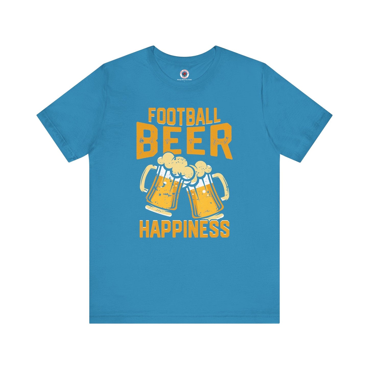 Football Beer and Happiness T-Shirt The Devil's Pickle