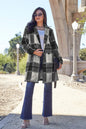 Double Take Full Size Plaid Button Up Lapel Collar Coat West2East Surf