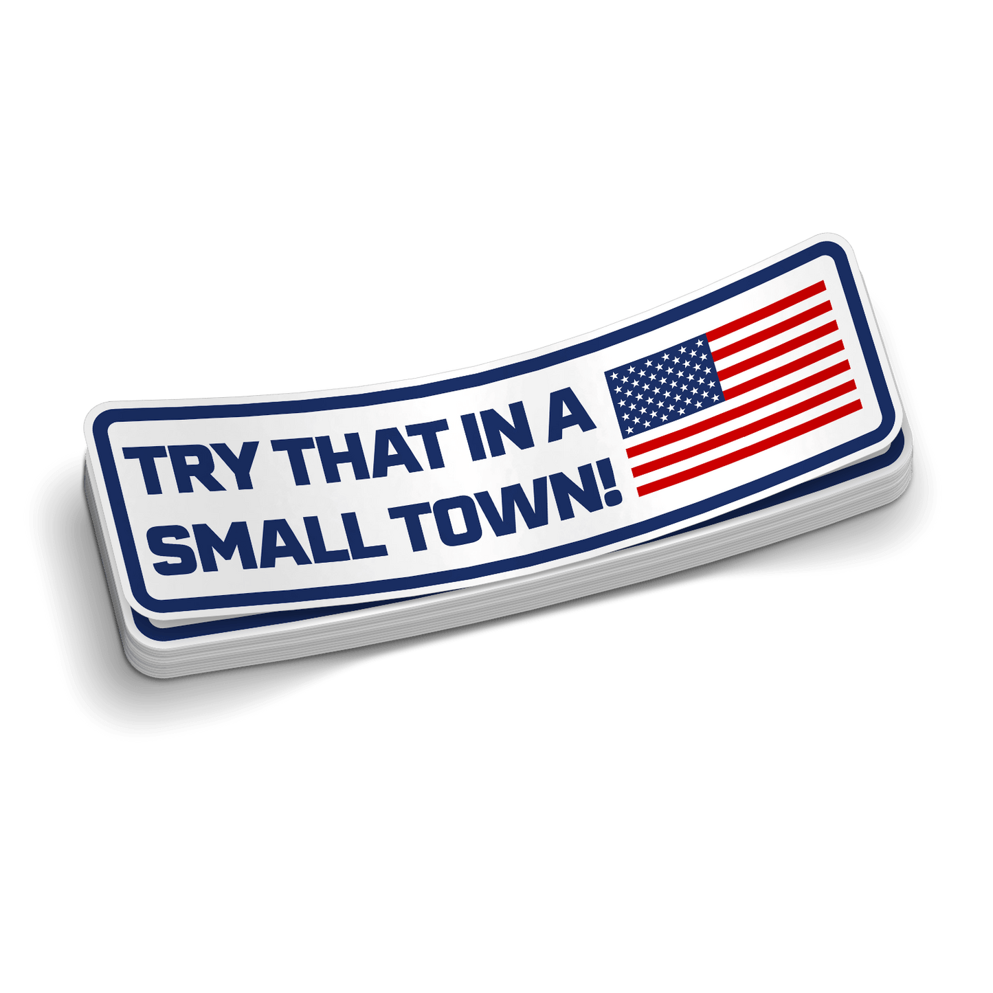 Small Town - Hard Hat Decal Armed American Supply