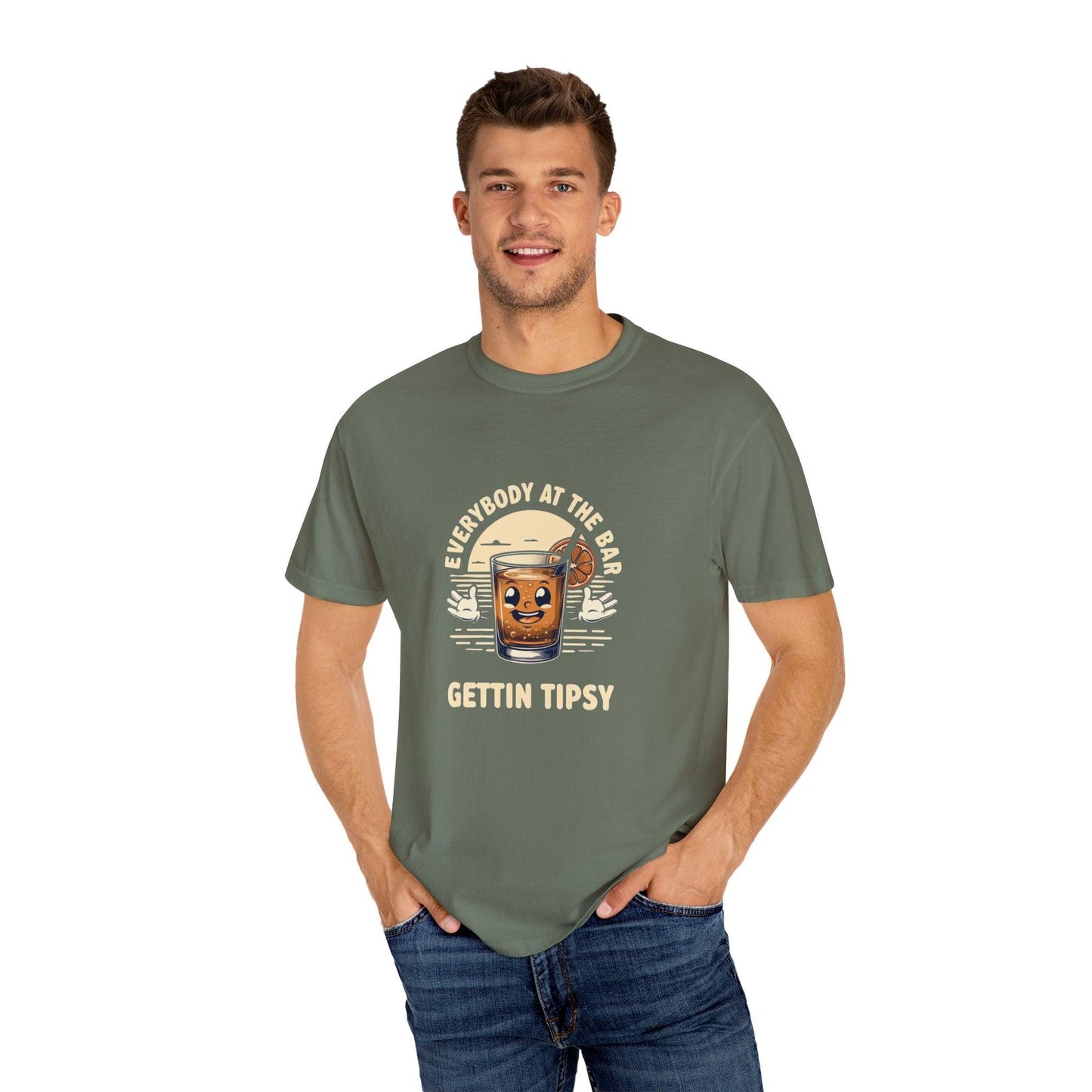 Everybody at the Bar Gettin Tipsy Unisex Garment-Dyed T-Shirt Country in My Heart