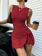 Women's Fitness Beauty-Back Yoga Dress – Sleeveless Active Mini FitiqueFit
