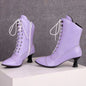 Women’s High Heel Martin Boots – British Style Motorcycle Fashion FitiqueFit