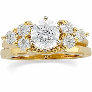 14K Yellow 1/4 CTW Natural Diamond Wrap-Style Enhancer Ring Ethereal Legacy Boutiques