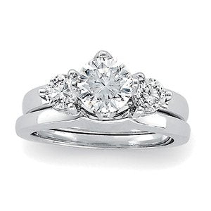 14K White 1/2 CTW Natural Diamond Wrap-Style Ring Enhancer Ethereal Legacy Boutiques
