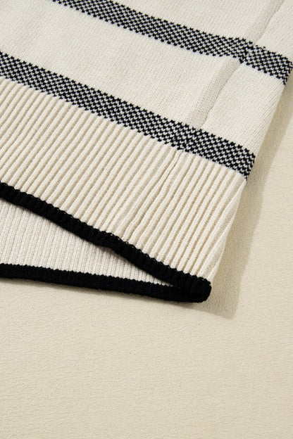 Plus Size Stripe Wide Sleeve Crewneck Sweater Shop Style & More | Fresh Looks, Everyday Deals & Free Shipping