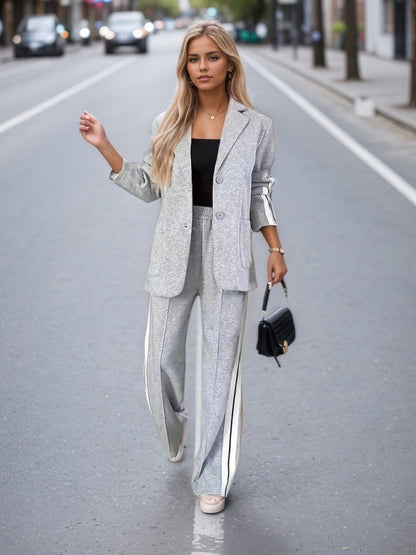 Women’s Elegant Solid Color Suit Set FitiqueFit