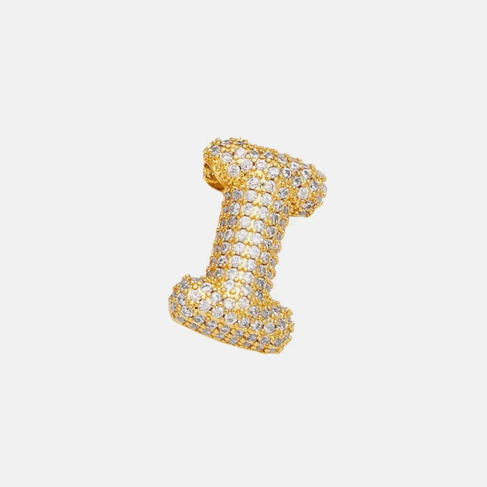 EmberLuxe "Glimmer" Bubble Letter Pendant (A-K) Ivory Embers