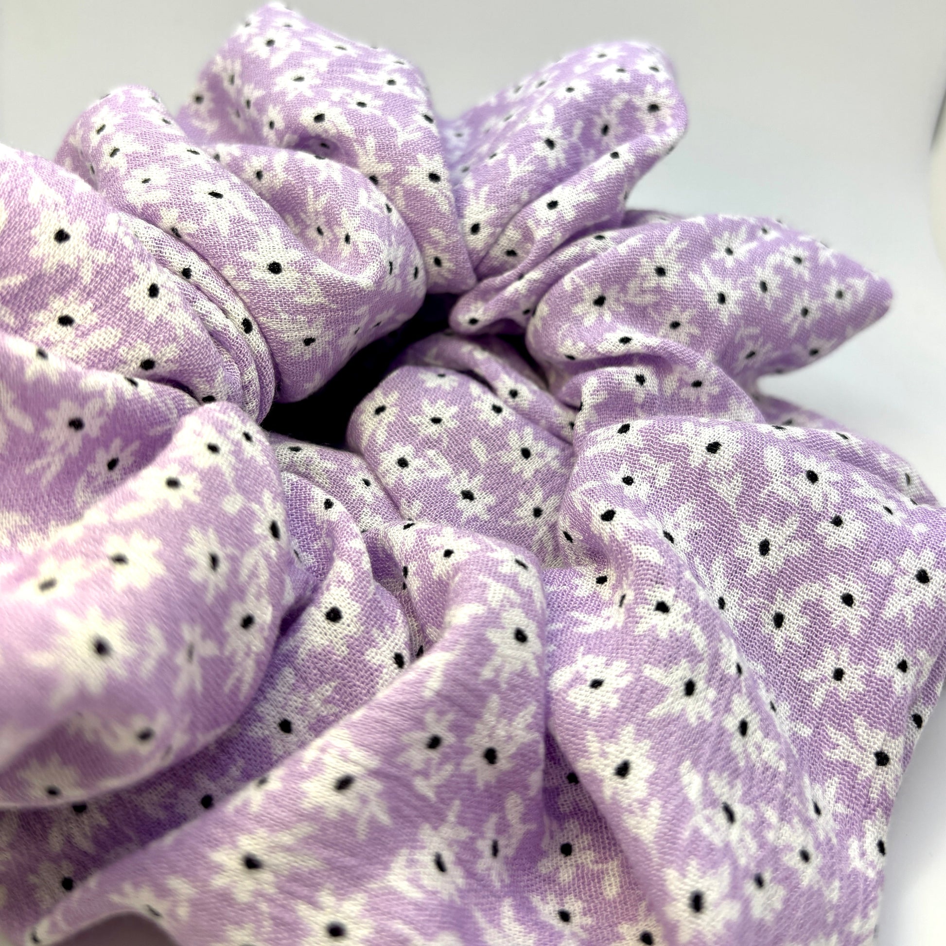 Purple Flower Summer Scrunchie Enchanted Scrunch