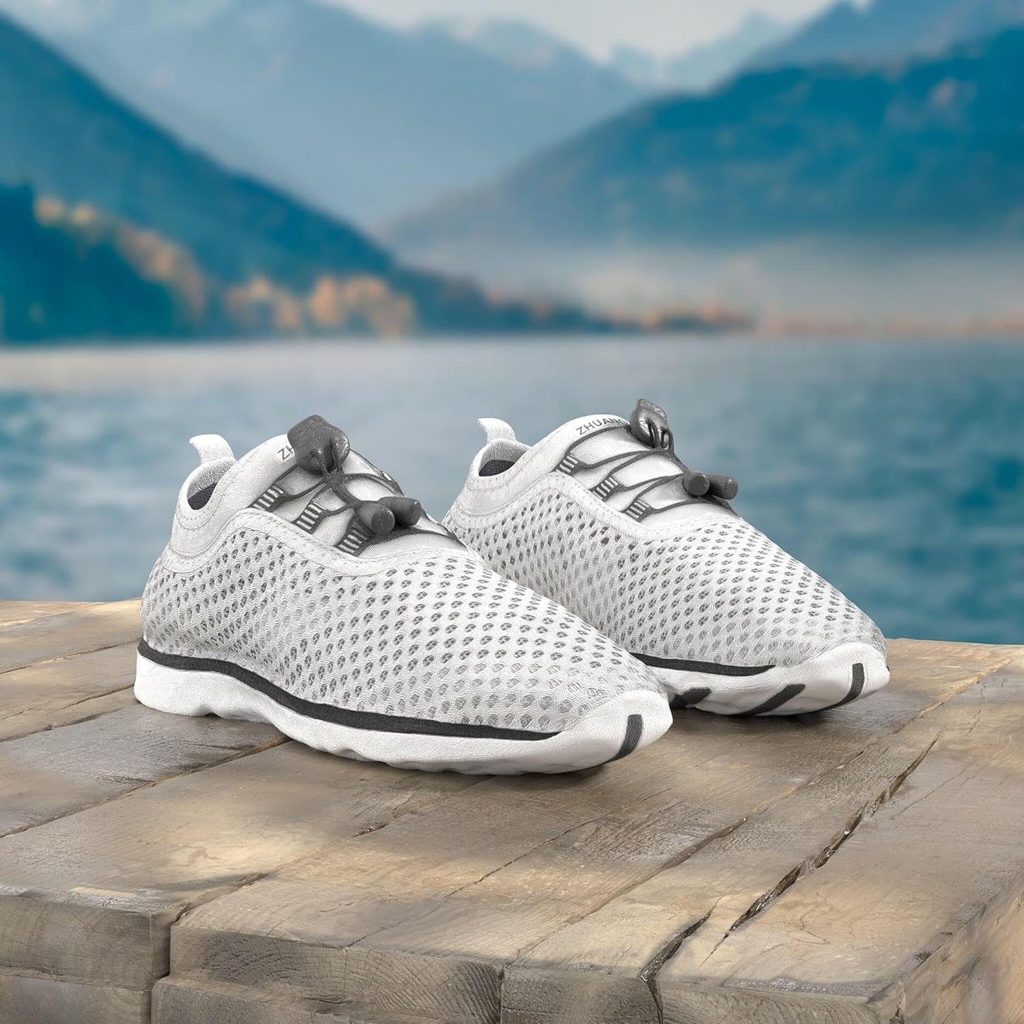 Women'S Quick Drying Aqua Water Shoes,3-Second Drainage & All-Terrain for Swimming,Hiking,Yoga