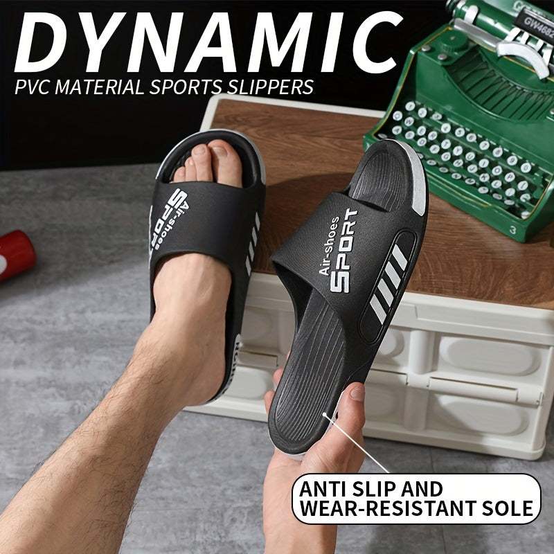 Affordable Summer Casual Slides for Men, Suitable for Outdoor Use And Home Bathrooms, Made of Non-Slip PVC NovaCart