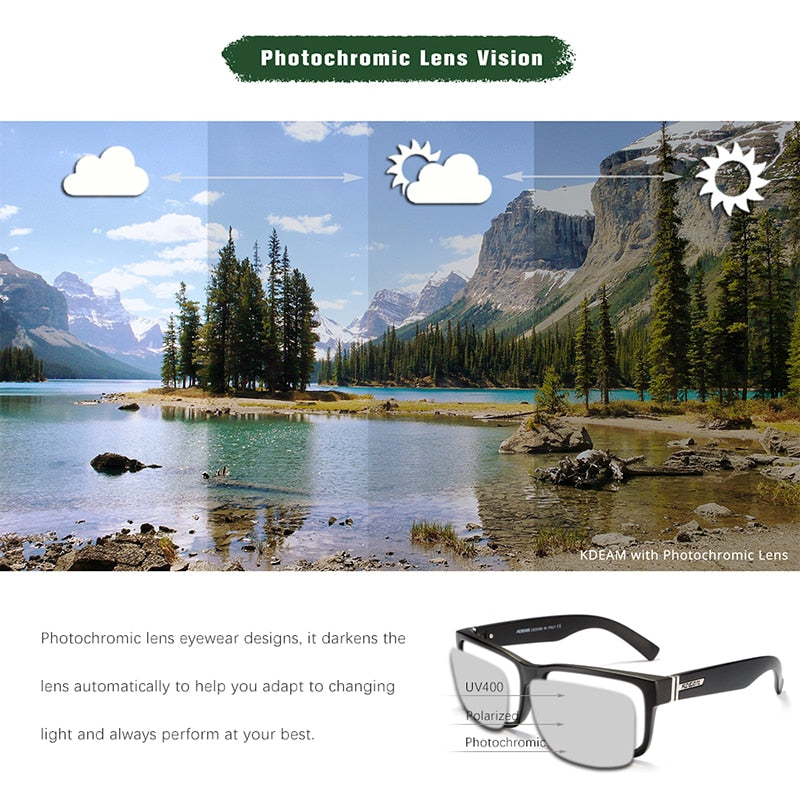 Men's Polarized Sport Sunglasses – UV400 Square Frame FitiqueFit