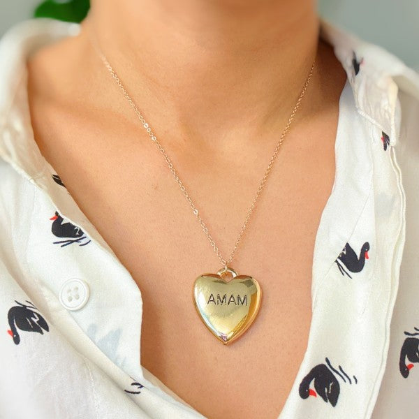 Mama Engraved Heart Pendant Necklace Shop Style & More | Fresh Looks, Everyday Deals & Free Shipping