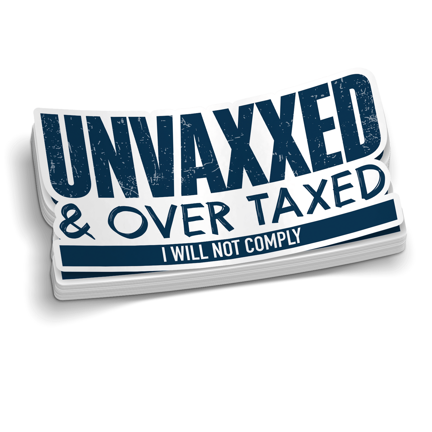 Unvaxxed - Hard Hat Decal Armed American Supply