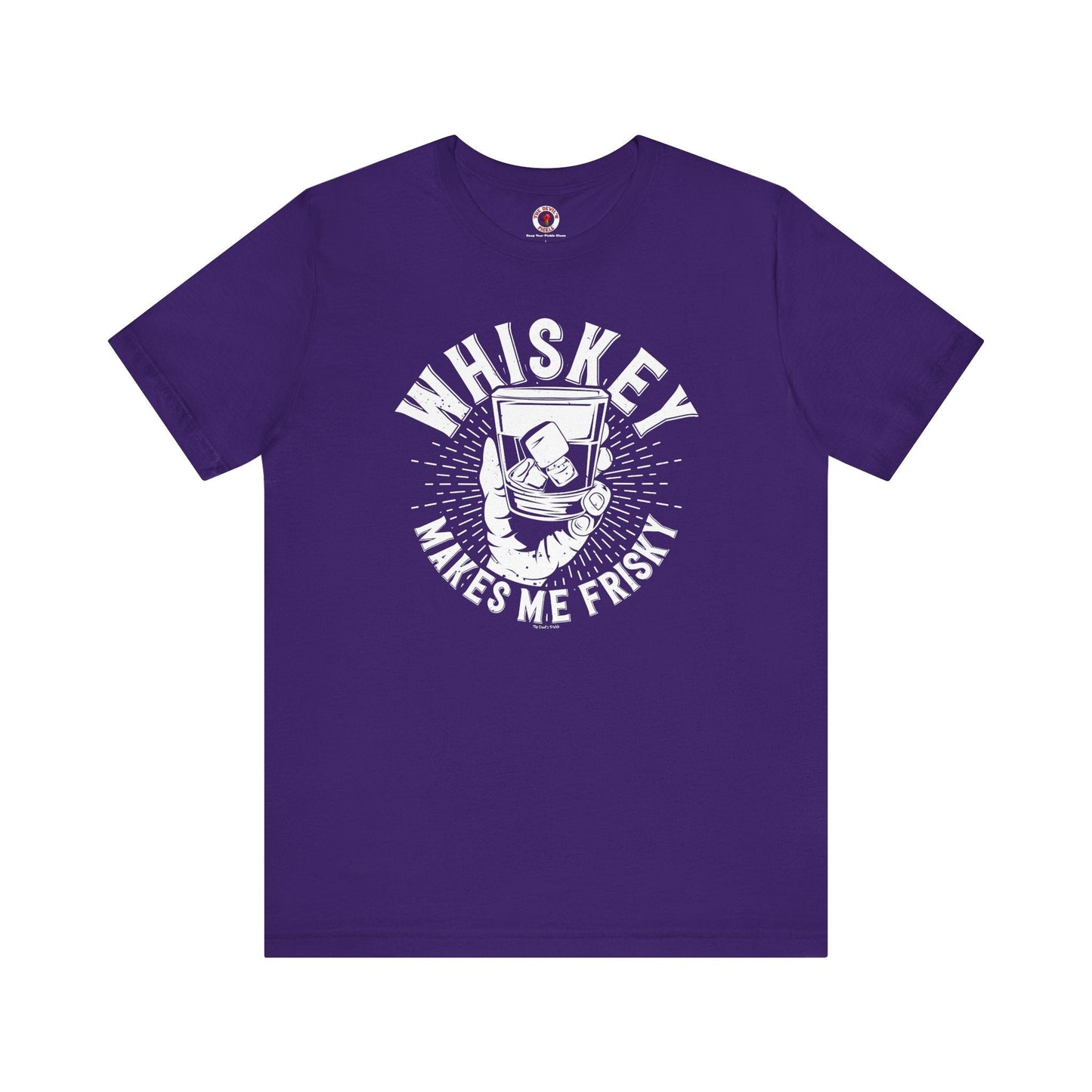 Whiskey Makes Me Frisky T-Shirt The Devil's Pickle
