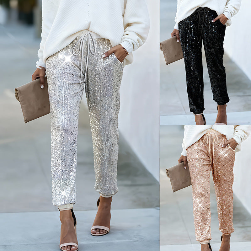 Women's High-Waist Straight-Leg Trousers – Full Length Casual Pants FitiqueFit