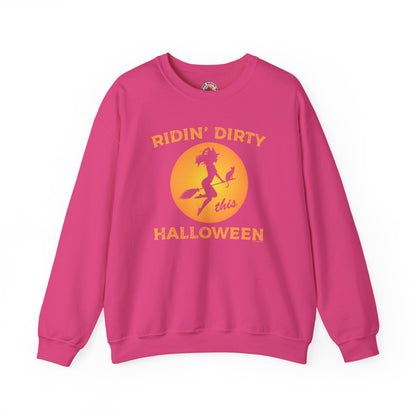 Ridin' Dirty This Halloween Crewneck Sweatshirt The Devil's Pickle