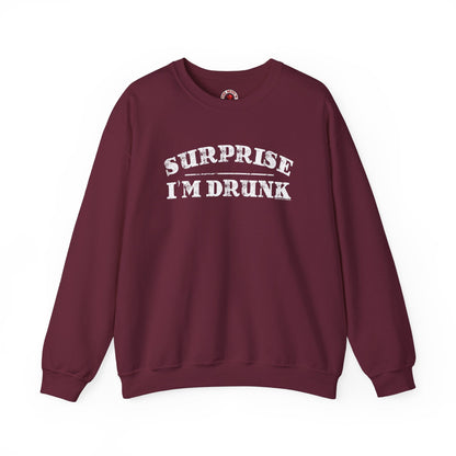 Surprise I'm Drunk Crewneck Sweatshirt The Devil's Pickle