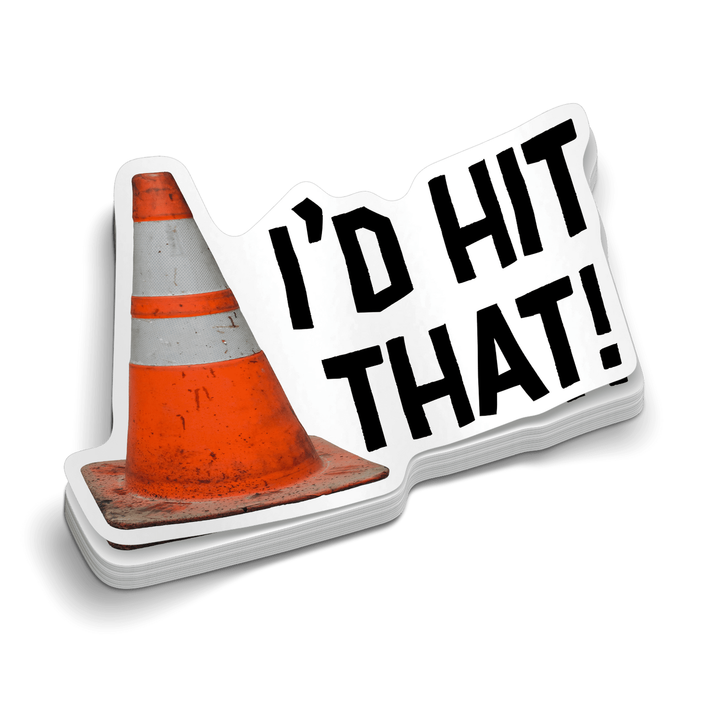 I'd Hit That  -  Hard Hat Decal Armed American Supply
