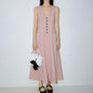 Women's V-Neck Sleeveless Button-Up Pencil Dress FitiqueFit