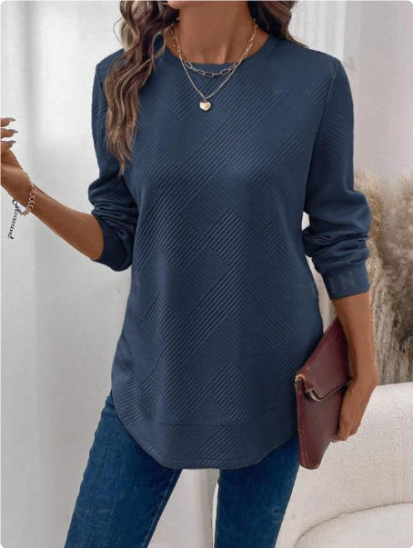 Women's Crew Neck Casual Long Sleeve Shirt See size chart under “more details” The Fashion Celestial