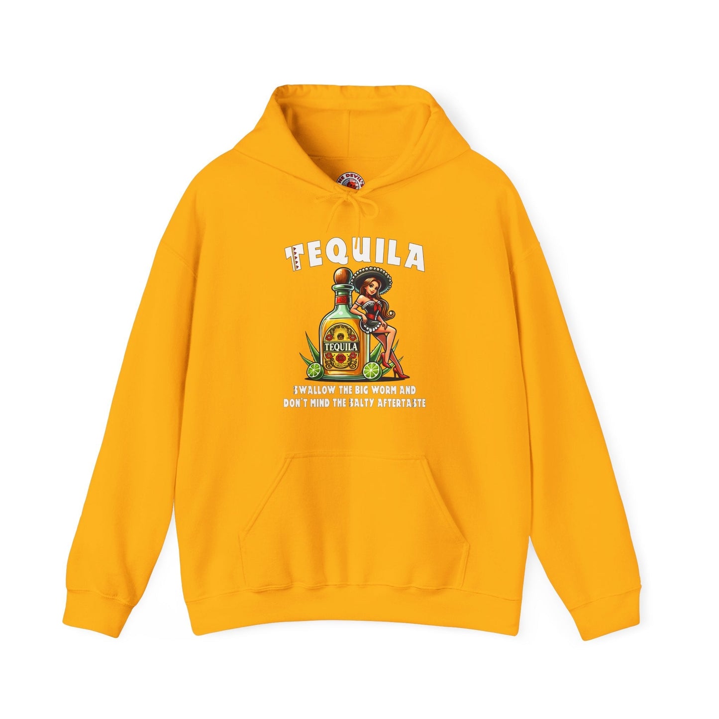 Tequila Swallow The Big Worm Hooded Sweatshirt The Devil's Pickle