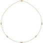 14K Yellow 1/2 CTW Natural Diamond 5-Station 18" Necklace Ethereal Legacy Boutiques