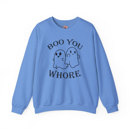 Boo You Whore Crewneck Sweatshirt The Devil's Pickle