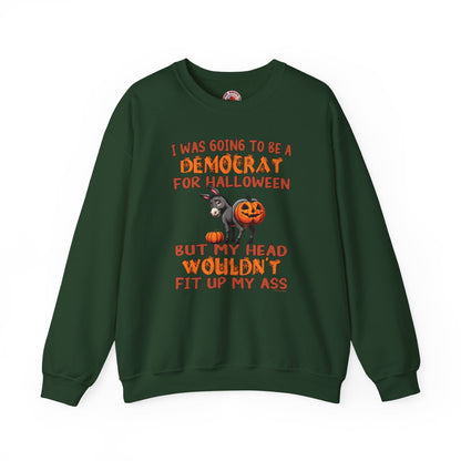 Democrat for Halloween Crewneck Sweatshirt The Devil's Pickle