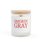 Smokin Gray Frosted Glass Candle, 11oz Grayceful LLC