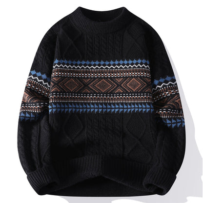 Autumn And Winter Fashion Trend Mock Neck Sweater Men Grayceful LLC