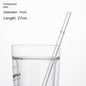 Eco-Friendly High Borosilicate Glass Straw Durable Heat-Resistant Starbucks Kids Straw 27cm Customized