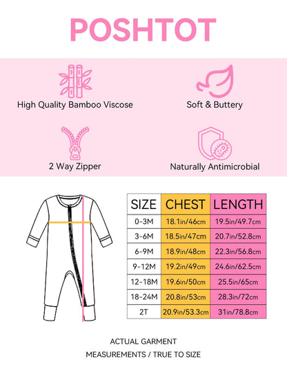 Posh TOT Sweet Treats Bamboo Baby Convertible Zippy Romper  CINCO DE MAYO PROMO - FINAL SALE Charlies Project Kids