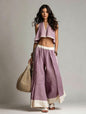 Sleeveless V-Neck Two-Piece Set – Solid Color Lounge & Casual Outfit FitiqueFit