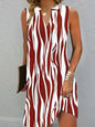 Multi-color A-Line Sleeveless Dress for Women