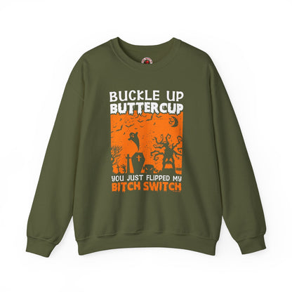 Buckle Up Buttercup Crewneck Sweatshirt The Devil's Pickle