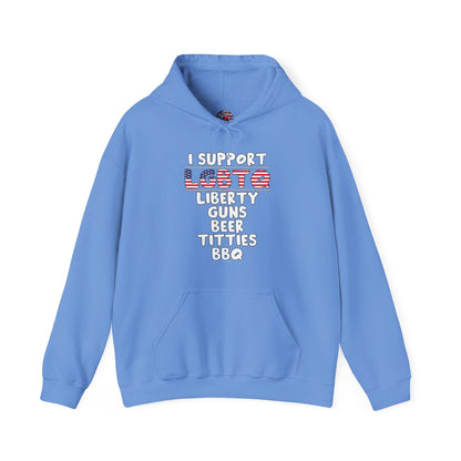 I Support LGBTQ Hooded Sweatshirt The Devil's Pickle