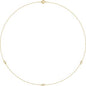 14K Yellow 1/5 CTW Natural Diamond 3-Station 18" Necklace Ethereal Legacy Boutiques