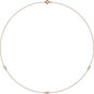 14K Rose 1/5 CTW Natural Diamond 3-Station 18" Necklace Ethereal Legacy Boutiques
