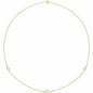 14K Yellow 1/3 CTW Lab-Grown Diamond 3-Station 18" Necklace Ethereal Legacy Boutiques