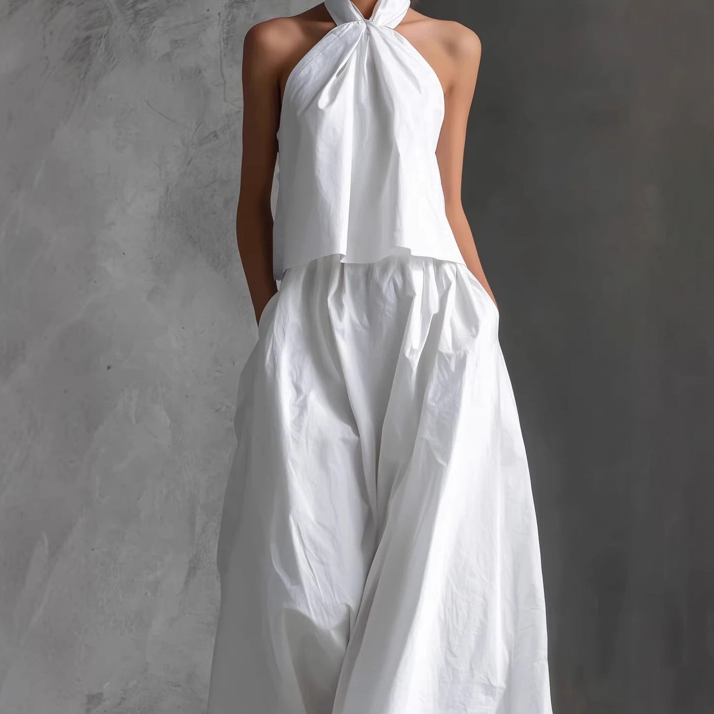 Women's Loose Sleeveless Top & High-Waist Wide-Leg Pants Set – 4 Colors S–XXL FitiqueFit