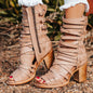 Womens Retro Stiletto-Strap Cutout Sandals See size chart under “more details” The Fashion Celestial