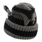 Women’s Thickened Acrylic Knitted Hat with Devil Ears | Cozy Beanie FitiqueFit